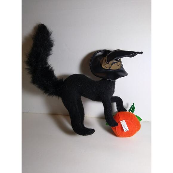 Annalee Black Cat Artist Doll Halloween Pumpkin 9in Handcrafted 2020 - Picture 3 of 4